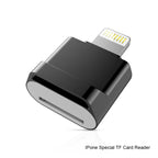 MicroDrive 8pin To TF Card Adapter Mini iPhone & iPad TF Card Reader, Card Reader, 16GB, 32GB, 64GB, 128GB, 256GB
