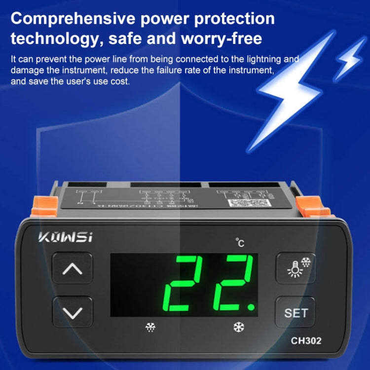 KWS-CH302 Intelligent Dual Sensor Temperature Controller