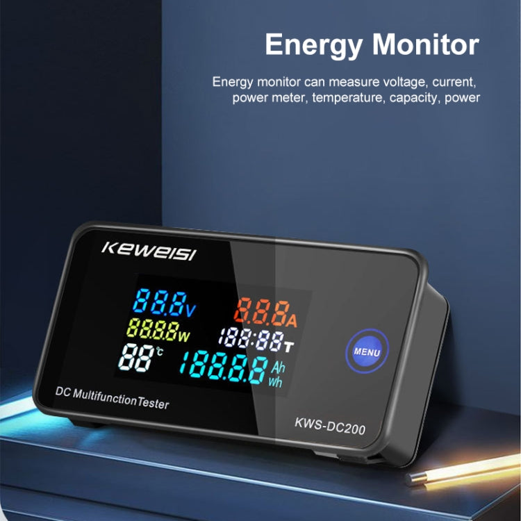 KWS-DC200-10A 8-120V DC Digital Display Voltage Current Watch Built in Shunt, KWS-DC200-10A