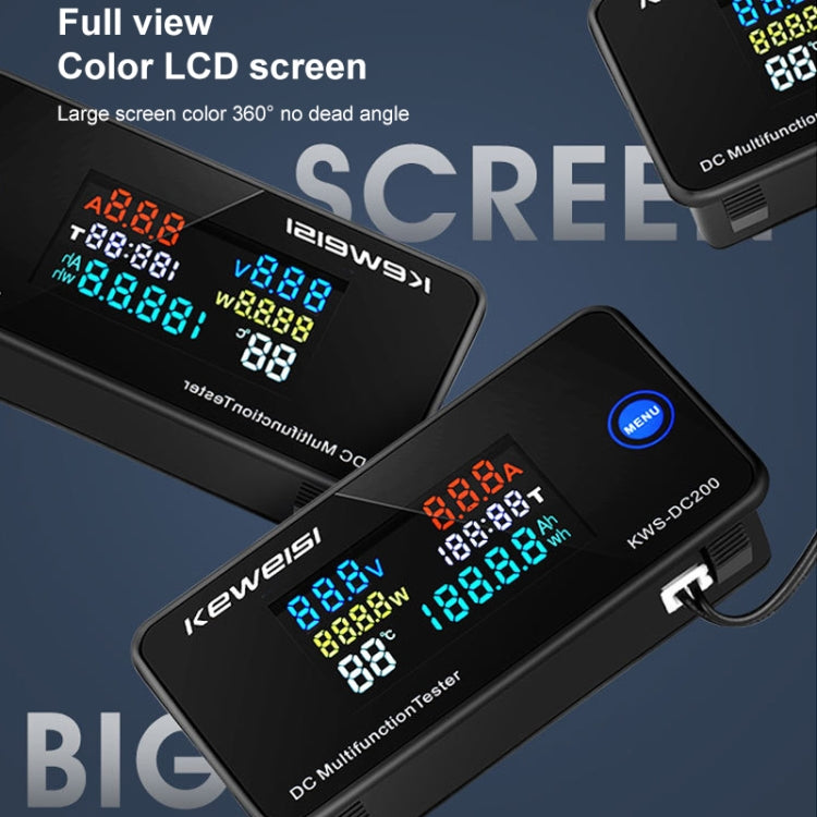 KWS-DC200-10A 8-120V DC Digital Display Voltage Current Watch Built in Shunt, KWS-DC200-10A