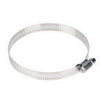 4 PCS Stainless Steel Hose Clamps Pipe Clip Fuel Line Clip, Size: 91-114mm, 4 PCS Size: 91-114mm