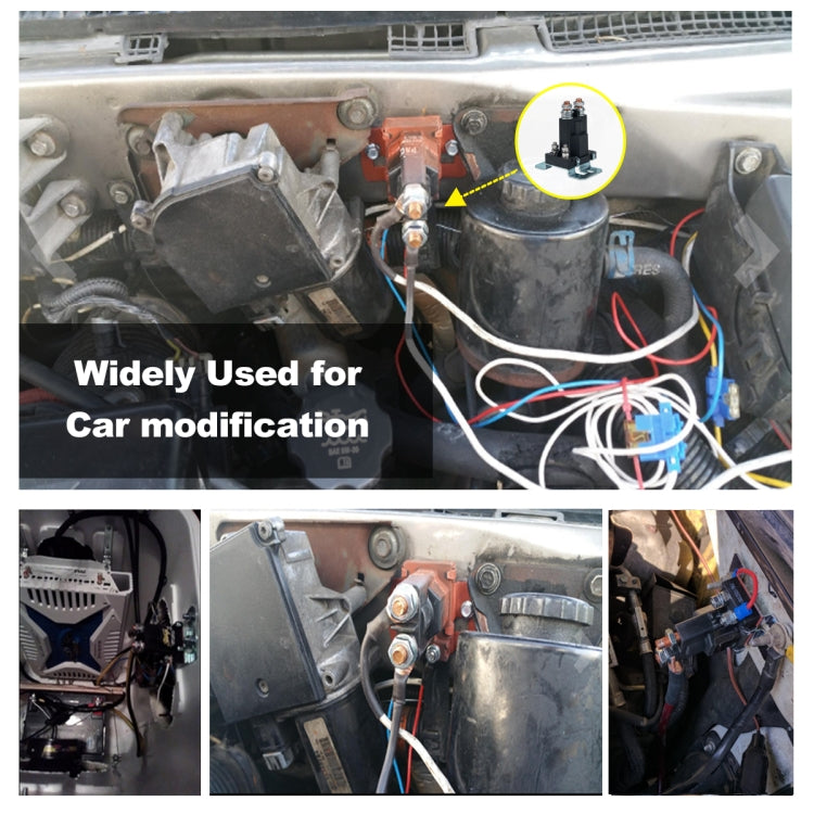 Start-up Car Modification Small Contact 12V / 500A Contact Dual Battery High Current DC Relay, 12V / 500A