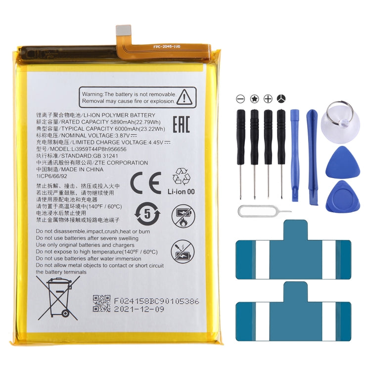 Battery Replacement, For ZTE Vodafone Smart V8 VFD710, For ZTE Blade A71 2021 / Voyage 10, For ZTE 30 Pro /  S30 SE 8030N, For ZTE Blade A7S A7 2020, For ZTE Blade A6 Max A0605, For ZTE Blade V8 Mini BV0850 V0850, For ZTE Axon 7 Max 3D C2017           ...