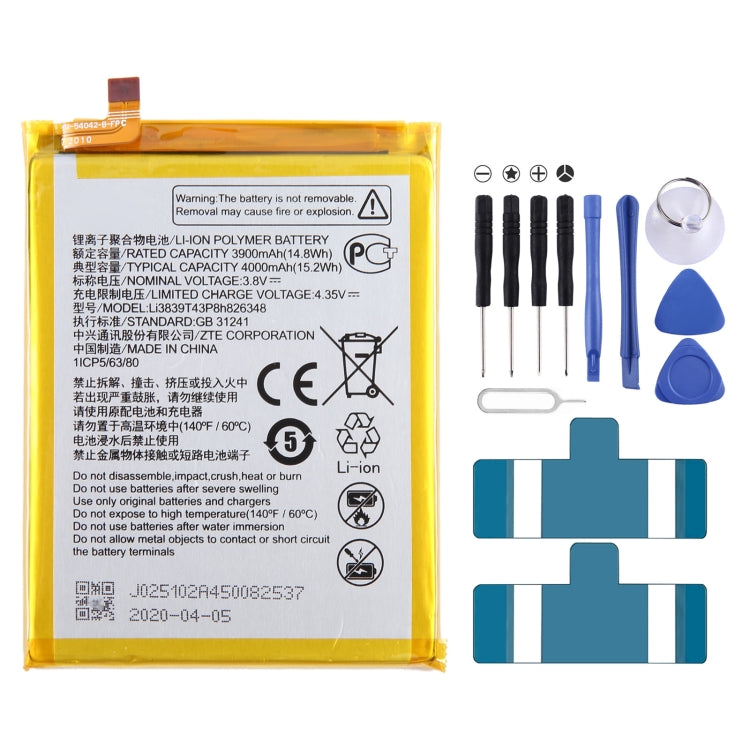 Battery Replacement, For ZTE Vodafone Smart V8 VFD710, For ZTE Blade A71 2021 / Voyage 10, For ZTE 30 Pro /  S30 SE 8030N, For ZTE Blade A7S A7 2020, For ZTE Blade A6 Max A0605, For ZTE Blade V8 Mini BV0850 V0850, For ZTE Axon 7 Max 3D C2017           ...