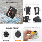 Sunnylife Silicone Case Stickers Skin Wrap Lens Cover with Neck Strap, For Insta360 GO 3
