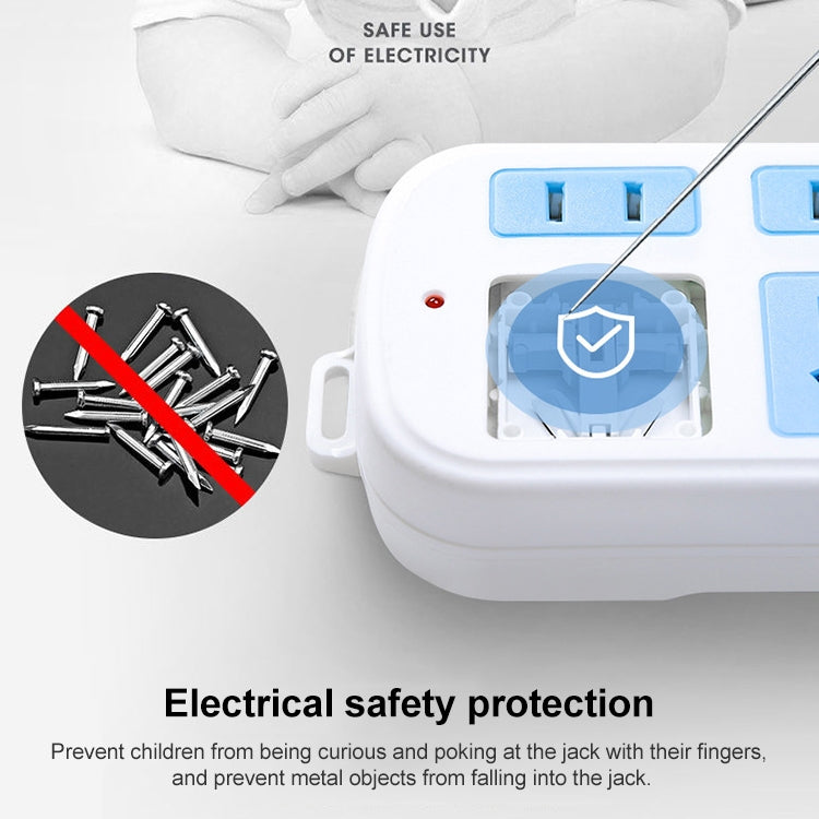 Anti-electric Shock Desk Power Strip Socket, 2-position 1.8m, 3-position 1.8m, 4-position 3m, 6-position 3m, 8-position 3m