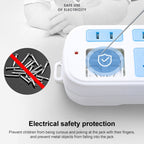 Anti-electric Shock Desk Power Strip Socket, 2-position 1.8m, 3-position 1.8m, 4-position 3m, 6-position 3m, 8-position 3m