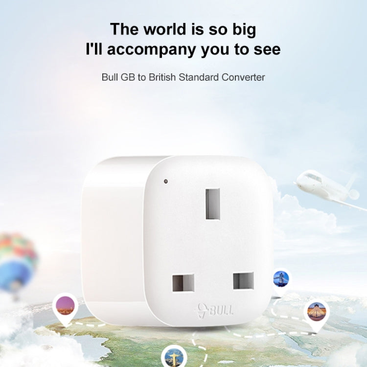 BULL UK Plug to CN Plug Socket Power Adapter, UK Plug to CN Plug