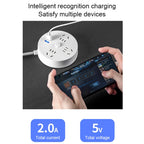 Desktop Multi-functional Socket with Cable and USB Interface, 1.8m
