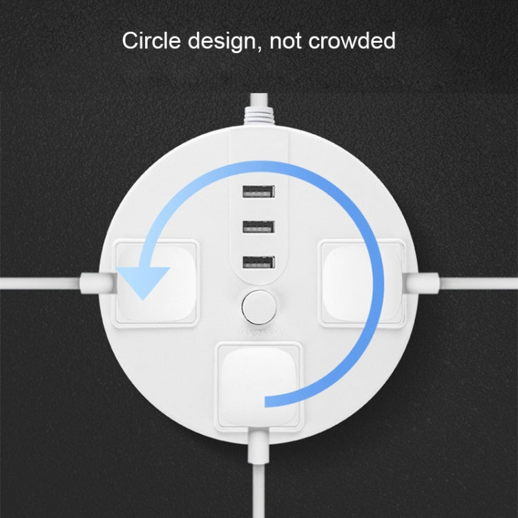 Desktop Multi-functional Socket with Cable and USB Interface, 1.8m