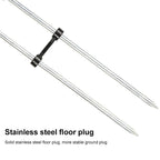 Stainless Steel Thickened Fishing Rod Turret Bracket, 2.4m Black