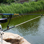 Stainless Steel Thickened Fishing Rod Turret Bracket, 2.4m Black