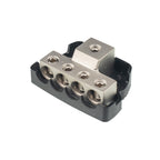 4-Way Car Audio Stereo Amp Power / Ground Cable Splitter Distribution Block 4GA, 4-Way