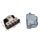 4-Way Car Audio Stereo Amp Power / Ground Cable Splitter Distribution Block 4GA, 4-Way