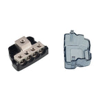 4-Way Car Audio Stereo Amp Power / Ground Cable Splitter Distribution Block 4GA, 4-Way