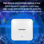 COMFAST CF-E393AX 3000Mbps WIFI6 Dual Frequency Ceiling Mounted Indoor Wireless AP, CF-E393AX