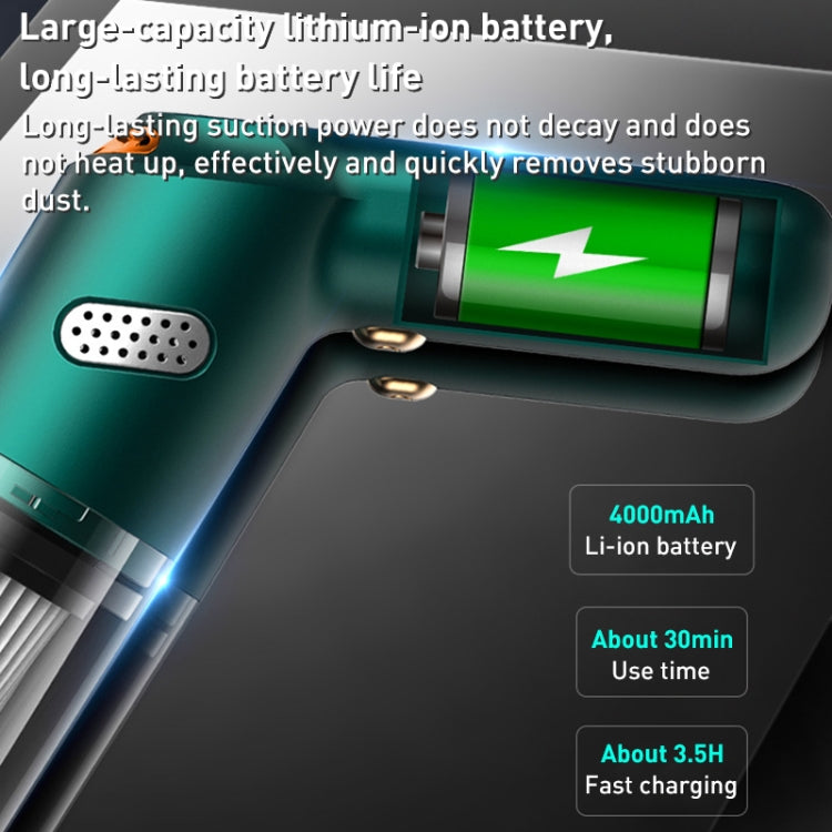 KBN-010 10000Pa Powerful Car Cordless Vacuum Cleaner Handheld Cleaning Tool, Standard Version, Premium Version, Deluxe Version