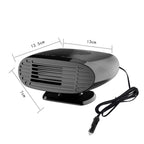 Mini Car Heater Defrosting Snow Defogger, 12V Black, 24V Black