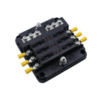 CP-4040 6 Way Fuse Block with 12pcs Fuses and 12pcs Terminals, 6 Way with 12pcs Terminals