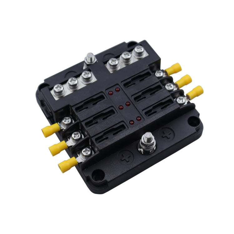 CP-4040 6 Way Fuse Block with 12pcs Fuses and 12pcs Terminals, 6 Way with 12pcs Terminals