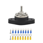 5/16 inch M8 RV Yacht 8-way Terminal Stud with 2pcs M5x20 Screws + Terminals, CP-4101, CP-4102