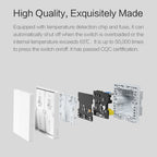 Original Xiaomi Aqara Smart Wall Switch D1,, Zero FireWire Three Button Version