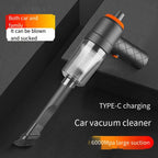 YT-M2037 6000Pa Dual Purpose Car Cordless Vacuum Cleaner, YT-M2037