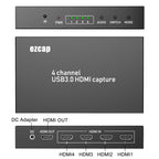 Ezcap 264M Four-Channel Multi-View HDMI to USB 3.0 Video Game Capture Card, Ezcap 264M