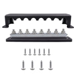 RV 600A High Current busbar 8-way Straight M10 Wiring Studs, CP-4298-01, CP-4298-02