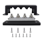 RV 600A High Current Busbar 4-way Straight M10 Wiring Studs, CP-4303-01, CP-4303-02