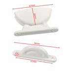 A8627 2 Pair RV Hatch Semi-circular Retainer Kit with Screws
