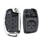 4-button Folding Car Key Shell with Metal Edge Solaris ix35 ix4 Santa For Hyundai Sonata 2014-2017 / Tucson 2016-2019 /  Santa Fe 2013-2016, For Hyundai 4-button Solaris ix35 ix4
