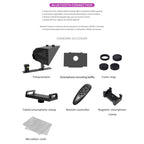 FEELWORLD TP13A Wide Angle Teleprompter for 11 inch Smartphones / Tablets Prompting Smartphone DSLR Recording APP Remote Control, TP13A
