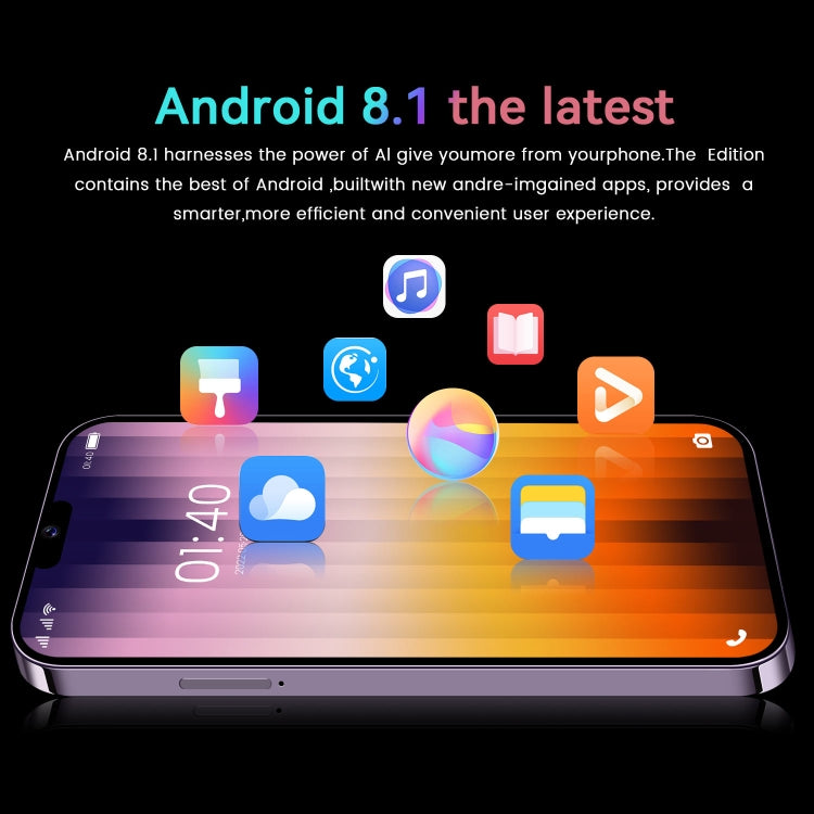 I14 Pro / N85 4G, 6.1 inch Screen, Face Identification, Android  8.1 MTK6737 Quad Core, Network: 4G, Dual SIM, I14 Pro / N85 4G 1GB+8GB