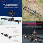 YELANGU L60ES YLG1847A-A 60cm Splicing Slide Rail Track with L5i Dolly Car, YLG1847A-A 60cm