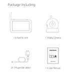ABM201 4.5 inch Wireless Video Night Vision Baby Monitor Security Camera, ABM201