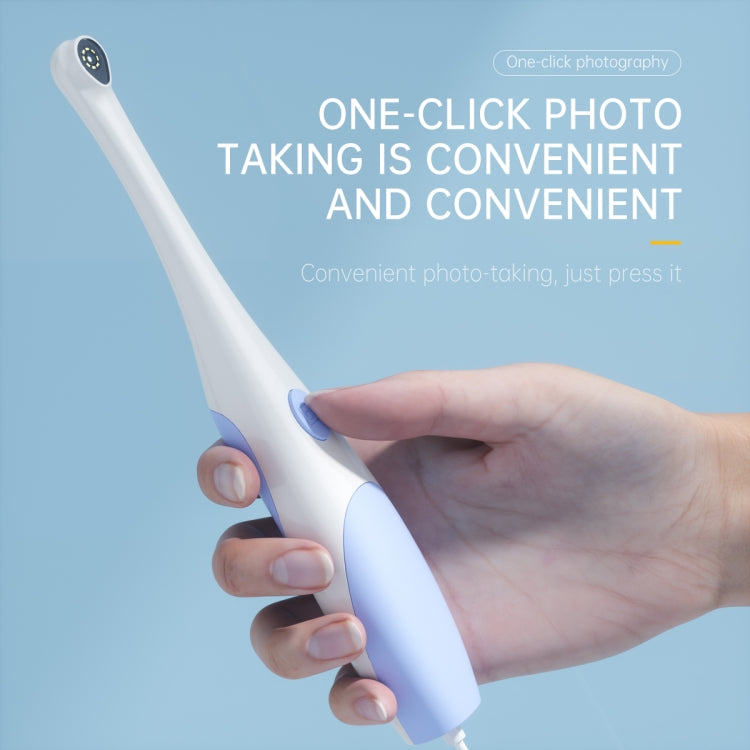 AN109 8LEDs 3.0MP 2 in 1 Visible Oral Endoscope, 2 in 1 (Purple)
