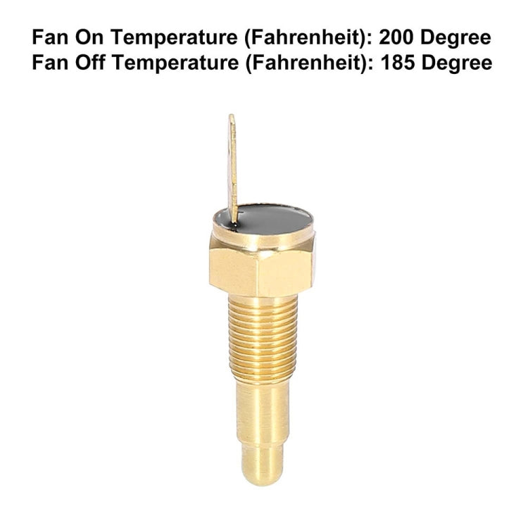 Car Fan Thermostat Temperature Switch Electric Engine Cooling Fan Thermostat Switch, 165-185 Degree, 175-185 Degree, 185-200 Degree