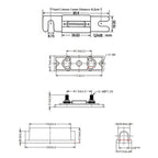 3 in 1 ANL Car Audio Modified Fuse Holder with 200A Fuse, 50A, 80A, 100A, 120A, 125A, 150A, 200A, 250A, 300A, 400A, 500A