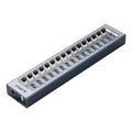 ORICO AT2U3-16AB-GY-BP 16 Ports USB 3.0 HUB with Individual Switches & Blue LED Indicator, AU Plug, EU Plug, UK Plug, US Plug