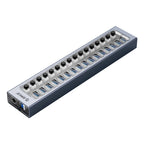 ORICO AT2U3-16AB-GY-BP 16 Ports USB 3.0 HUB with Individual Switches & Blue LED Indicator, AU Plug, EU Plug, UK Plug, US Plug