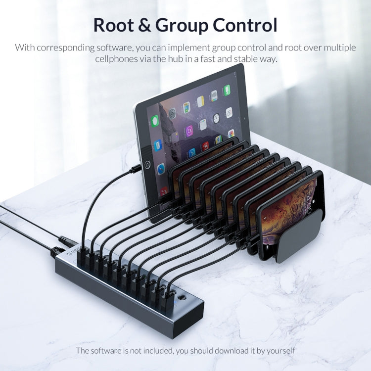 ORICO BT2U3-16AB-GY-BP 16 Ports USB 3.0 HUB with Individual Switches, 16AB