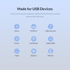 ORICO BT2U3-7AB-GY-BP 7 Ports USB 3.0 HUB with Individual Switches, 7AB