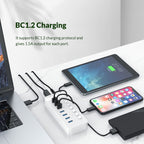 ORICO CT2U3-13AB Plastic Stripes 13 Ports USB 3.0 HUB with Individual Switches, AU Plug, EU Plug, UK Plug, US Plug