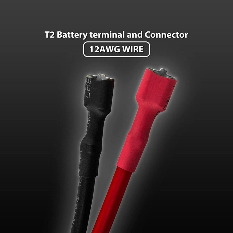 Battery Connector Extension Cable with Red 2 Pin Connector, Battery Connector