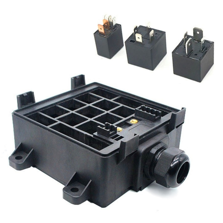 Car RV Waterproof Fuse Relay Box Car Modified Multi-Light Control Fuse Box, 12V 4 Pin, 12V 5 Pin, 24V 4 Pin, 24V 5 Pin