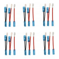 6pcs / Set Car Marine 5 Pin Rocker Switch Jumper Wire kit with Male & Female Terminals