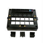 40A Car New Energy Multi-Way Fuse Relay Box Fuse Holder with 15pcs Fuse Blades, 5 Pin, 4 Pin