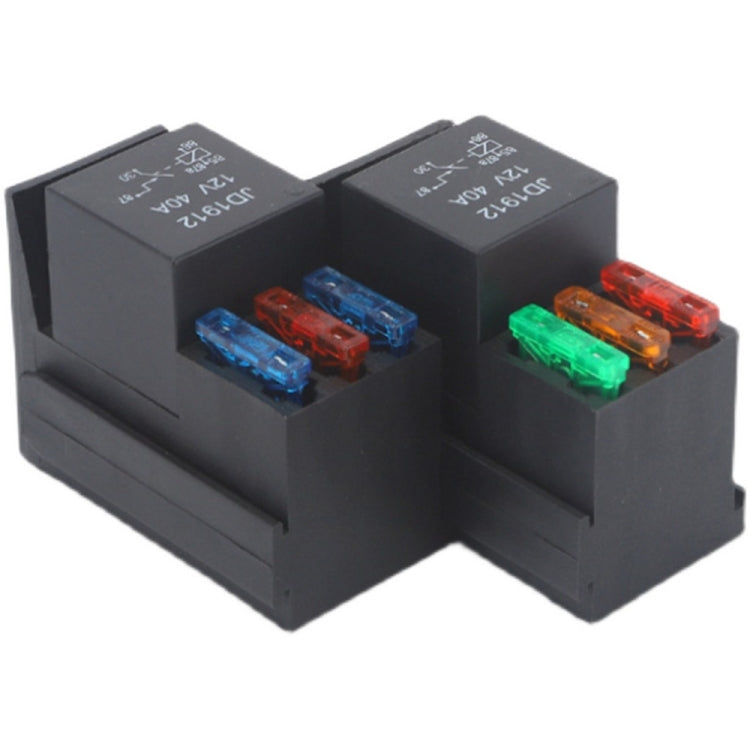 Car RV Engine Compartment Multi-Way Fuse Holder 3 Ways With Relay Holder, 12V 4 Pin, 12V 5 Pin, 24V 4 Pin, 24V 5 Pin