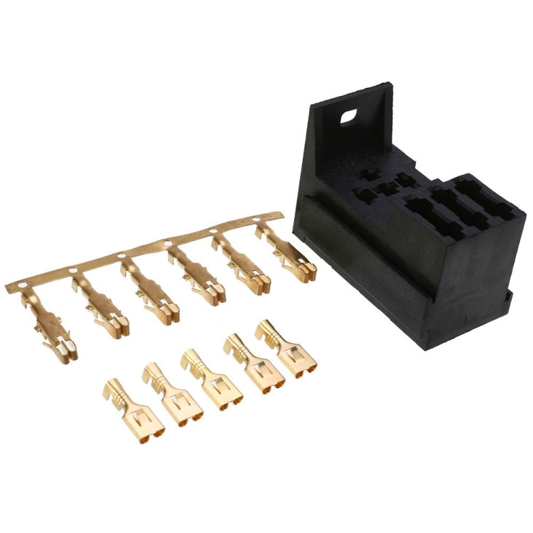 Car RV Engine Compartment Multi-Way Fuse Holder 3 Ways With Relay Holder, 12V 4 Pin, 12V 5 Pin, 24V 4 Pin, 24V 5 Pin